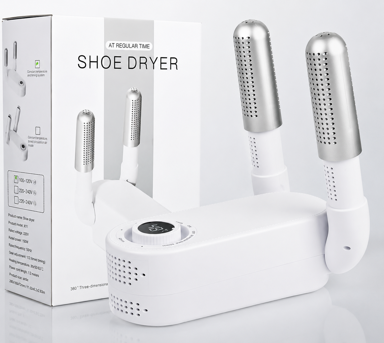 Smart Electric Shoe Dryer with Timer & Heat Control